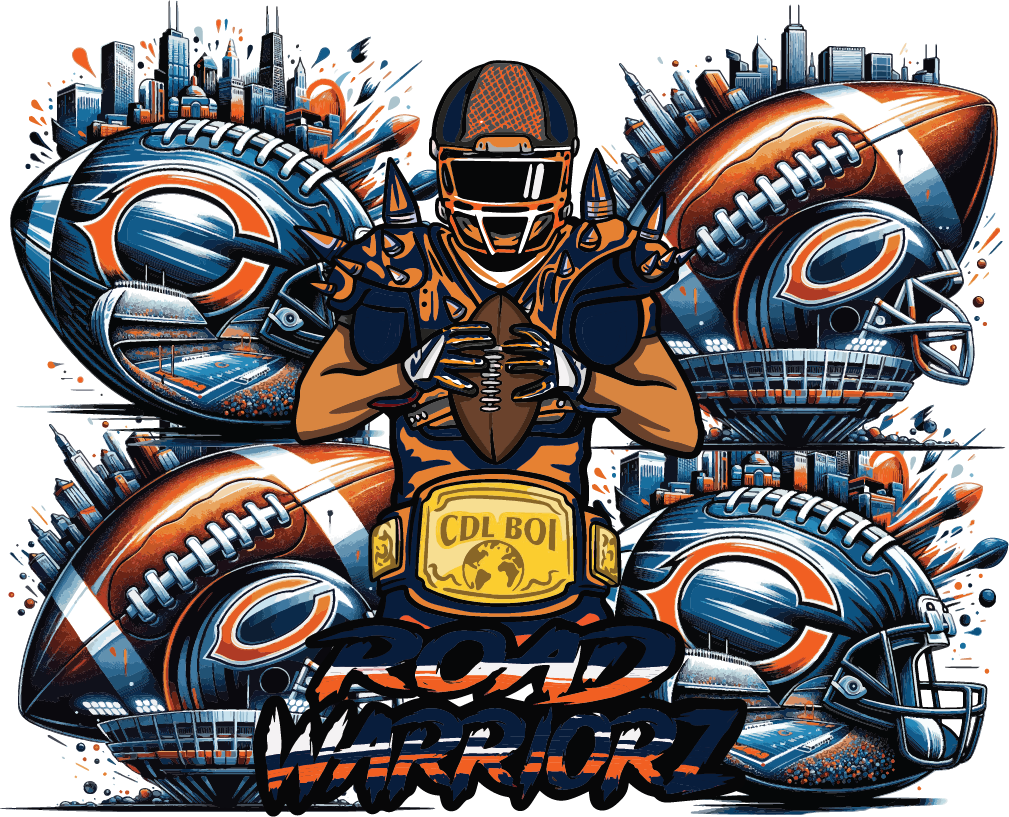 Road Warriorz Bears Cartoon Stadium Long Sleeve