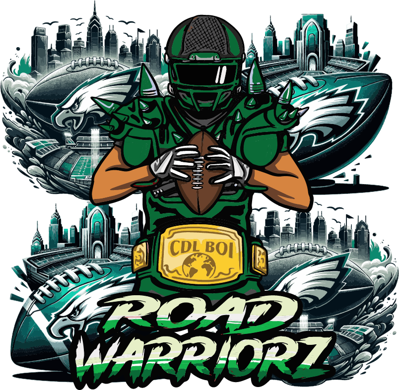 Road Warriorz Eagles Cartoon Stadium Long Sleeve