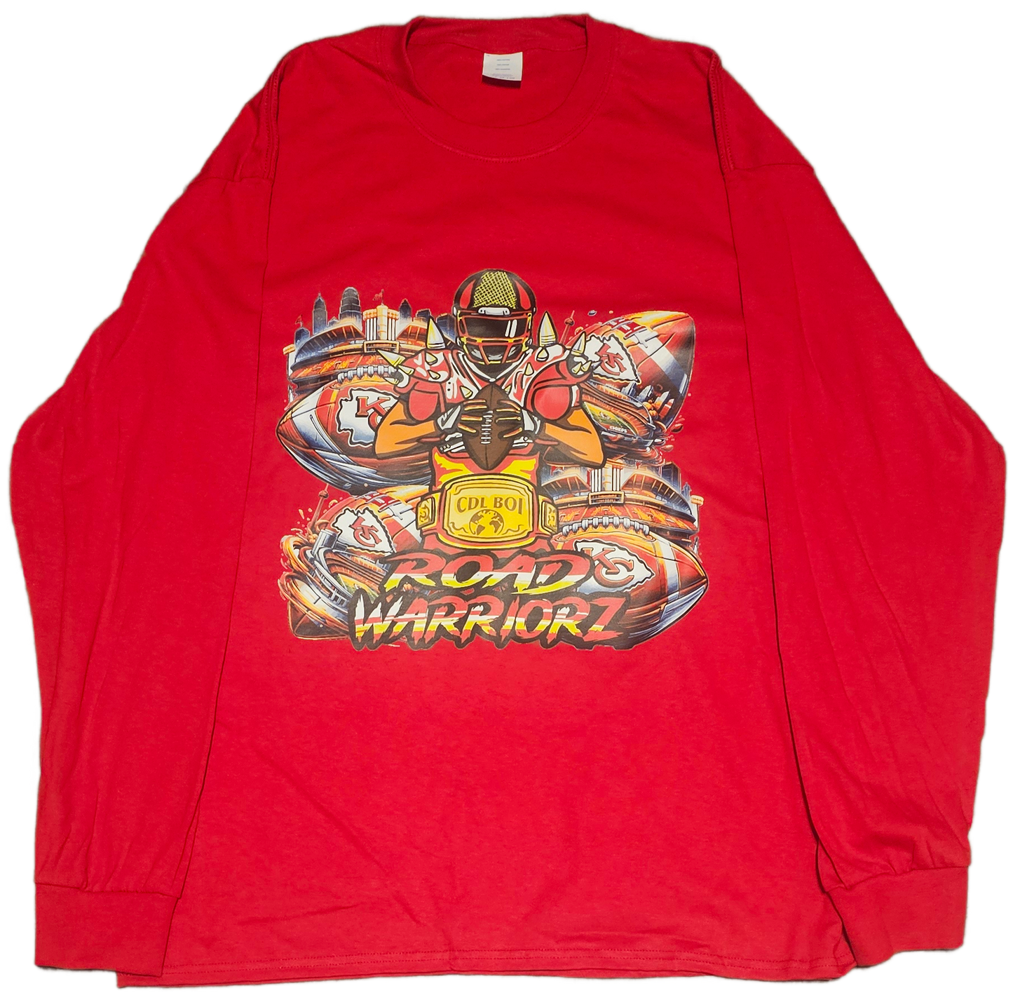 Road Warriorz KC Cartoon Stadium Long Sleeve
