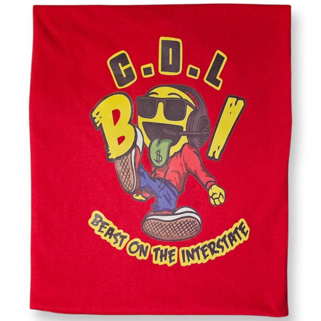 Red T-Shirt with Lemon Deezul Logo