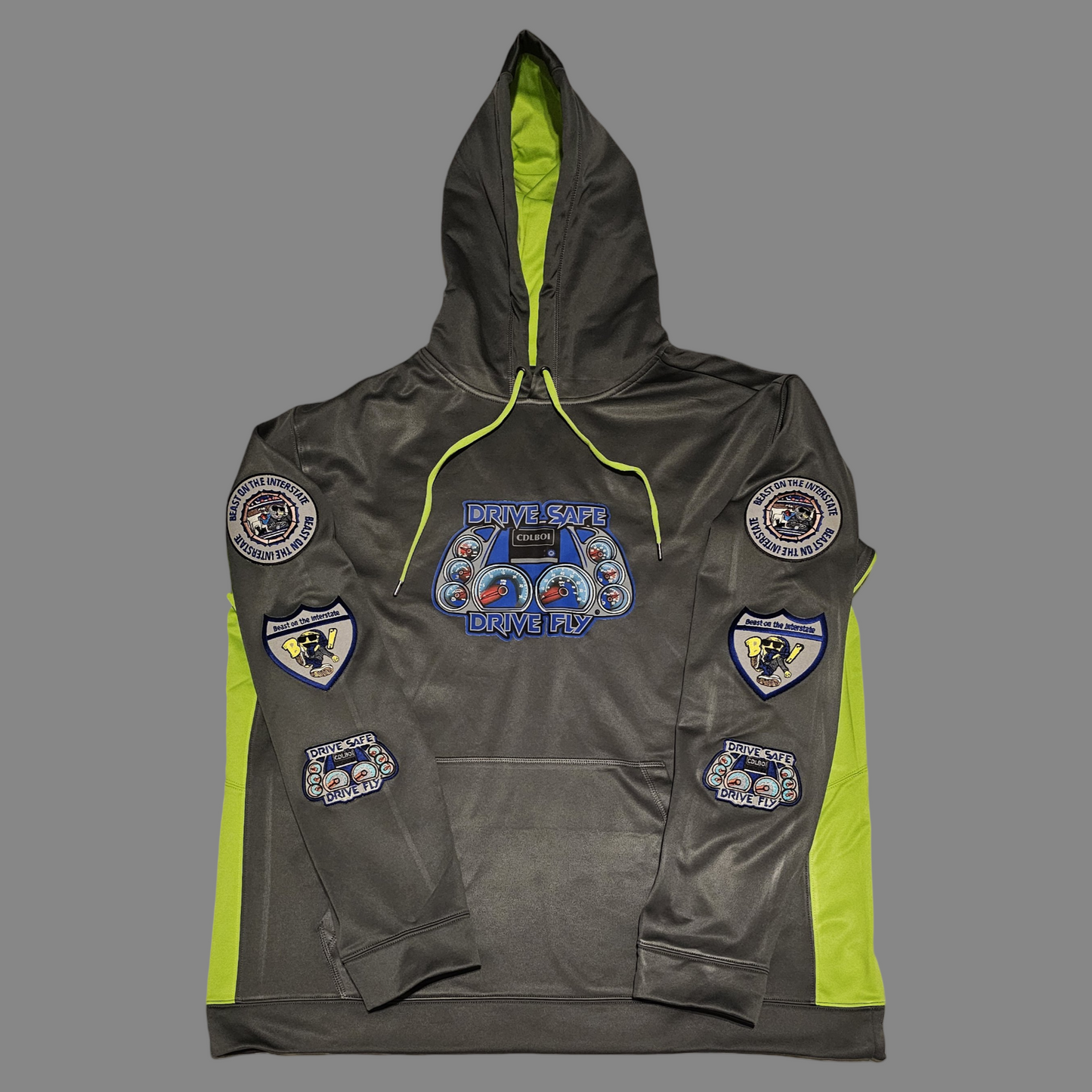 CDL BOI Drive Safe Dashboard Fly Patch Hoodie